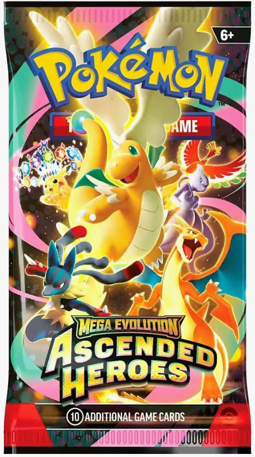 Pokemon Ascended Heroes Booster Pack Factory Sealed