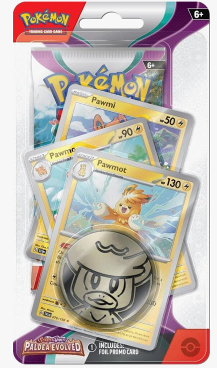 Pokemon Paldea Evolved  Premium Checklane Blisters Set